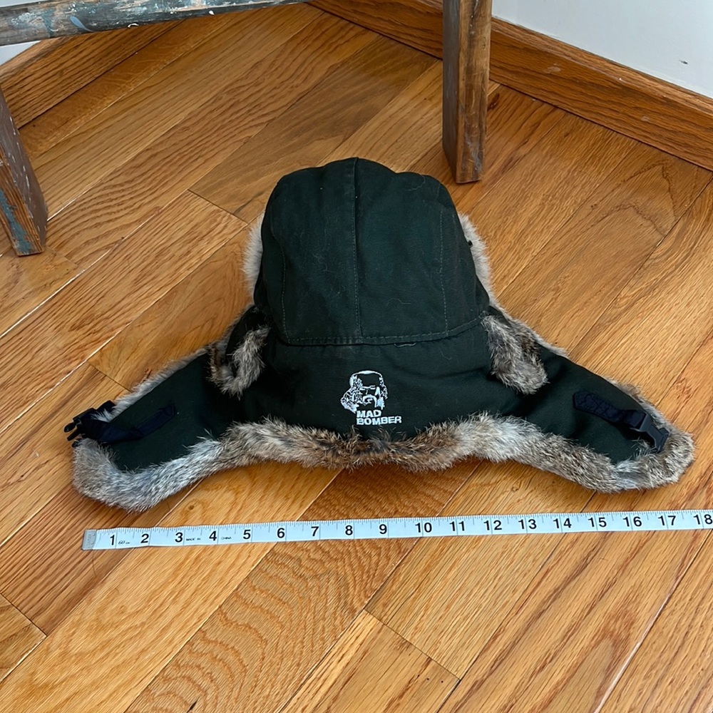 NWOT MAD BOMBER Bomber winter hat M Waxed Canvas Shell